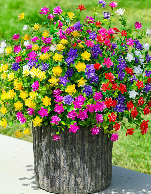 Load image into Gallery viewer, Ivydale Artificial Fall Mums Flowers 12 Bundles UV Resistant Mix Color
