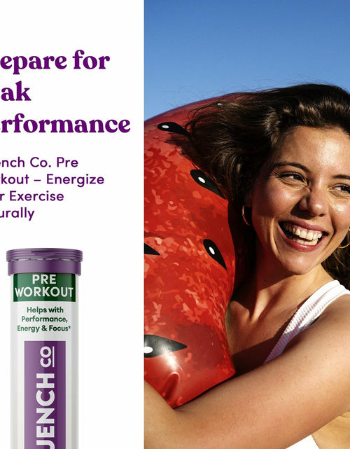 Load image into Gallery viewer, Quench Pre Workout Effervescent Tablets Vegan Keto 60 Count Mixed Berry
