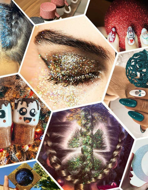 Load image into Gallery viewer, ANGXILIN 260g Iridescent Fine Glitter Shaker Bottle IRI Mix White Epoxy Resin
