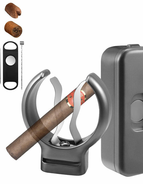 Load image into Gallery viewer, XUYUZDQ Magnetic Golf Cigar Holder Clip 5-in-1 Set Fits 30-50 Rings Grey
