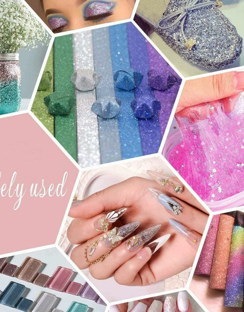 Load image into Gallery viewer, ANGXILIN 260g Iridescent Fine Glitter Shaker Bottle IRI Mix White Epoxy Resin
