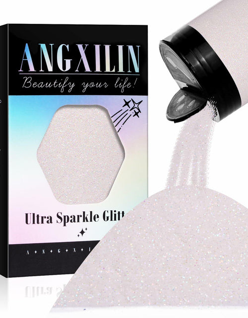 Load image into Gallery viewer, ANGXILIN 260g Iridescent Fine Glitter Shaker Bottle IRI Mix White Epoxy Resin
