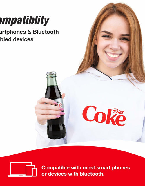 Load image into Gallery viewer, Diet Coke Bottle Shaped Bluetooth Speaker Wireless Deep Bass AUX Black
