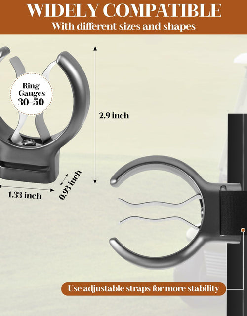 Load image into Gallery viewer, XUYUZDQ Magnetic Golf Cigar Holder Clip 5-in-1 Set Fits 30-50 Rings Grey
