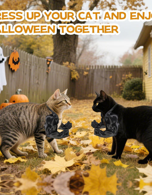 Load image into Gallery viewer, Generic Creative Cat 3D Printed Muscle Arms Halloween Costume Accessory Black
