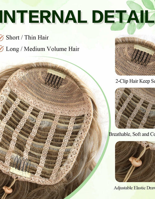 Load image into Gallery viewer, Mayouda 18in Long Curly Wavy Drawstring Ponytail Extension Light Blonde
