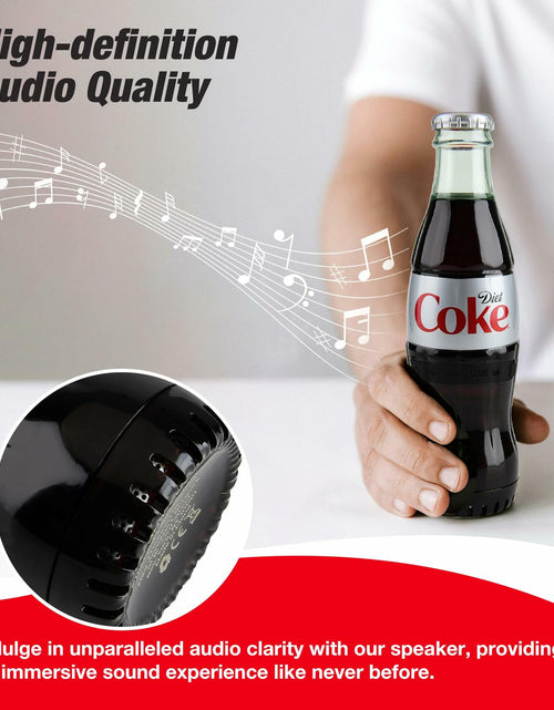 Load image into Gallery viewer, Diet Coke Bottle Shaped Bluetooth Speaker Wireless Deep Bass AUX Black
