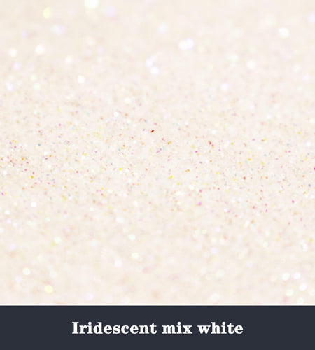 ANGXILIN 260g Iridescent Fine Glitter Shaker Bottle IRI Mix White Epoxy Resin