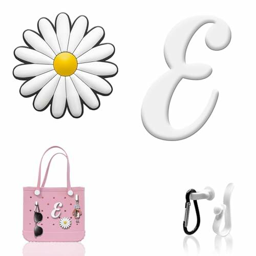 Load image into Gallery viewer, MISHANIER 4 Pcs Alphabet Charms for Bogg Bag Accessories Decorative Insert
