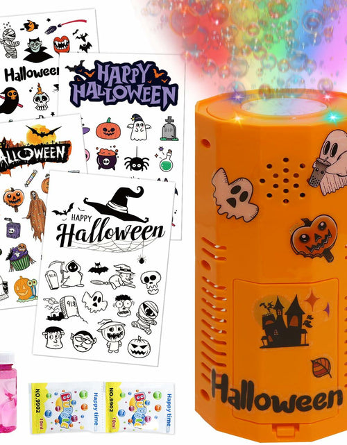 Load image into Gallery viewer, KYUKUDZ Halloween Bubble Machine Portable Automatic Lights Sound DIY
