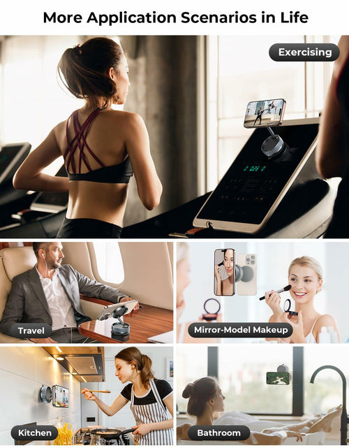 Load image into Gallery viewer, Vacuum Magnetic Phone Holder 360° Mount for MagSafe Strong Suction iPhone 15/16
