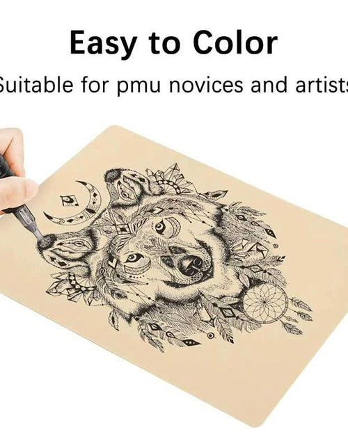 Load image into Gallery viewer, Lyuxzad Tattoo Practice Skins 10 Sheets 7.4x5.6in Double-Sided Silicone Multi

