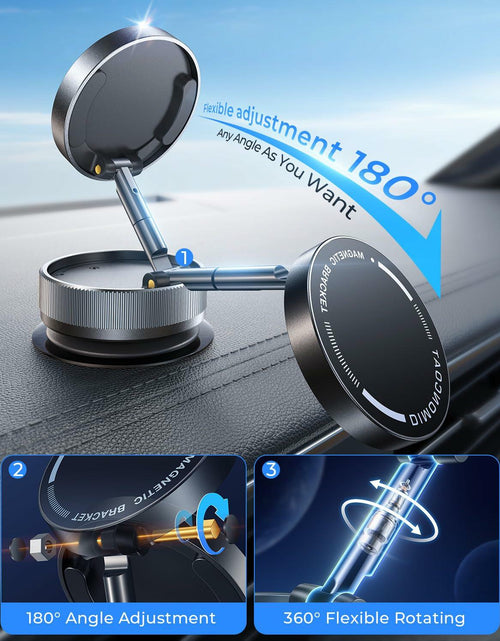 Load image into Gallery viewer, Vacuum Magnetic Phone Holder 360° Mount for MagSafe Strong Suction iPhone 15/16
