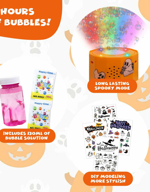 Load image into Gallery viewer, KYUKUDZ Halloween Bubble Machine Portable Automatic Lights Sound DIY
