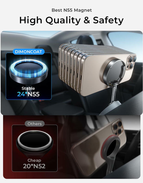 Load image into Gallery viewer, Vacuum Magnetic Phone Holder 360° Mount for MagSafe Strong Suction iPhone 15/16
