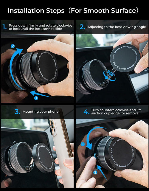 Load image into Gallery viewer, Vacuum Magnetic Phone Holder 360° Mount for MagSafe Strong Suction iPhone 15/16
