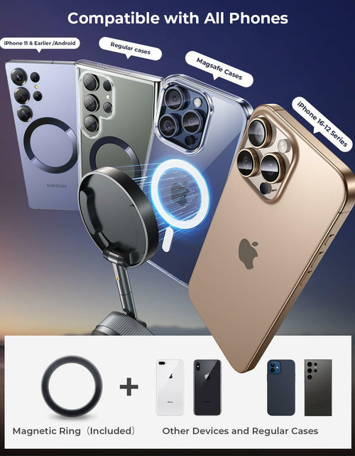 Load image into Gallery viewer, Vacuum Magnetic Phone Holder 360° Mount for MagSafe Strong Suction iPhone 15/16
