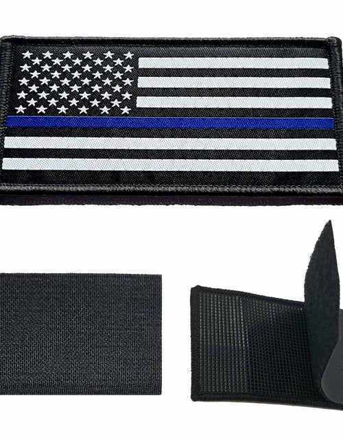 Load image into Gallery viewer, Ceclflag 3Pcs Police Flag Patch 2x3 Inch Tactical Embroidered Armband
