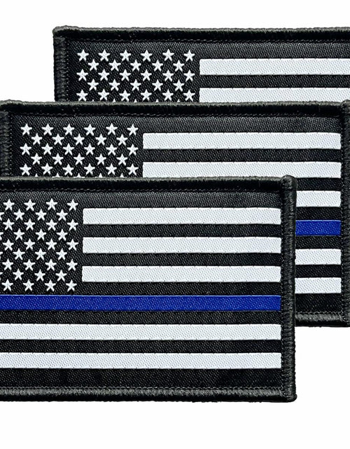 Load image into Gallery viewer, Ceclflag 3Pcs Police Flag Patch 2x3 Inch Tactical Embroidered Armband
