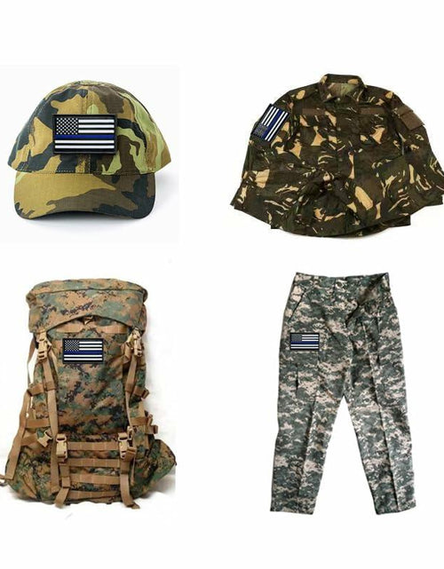 Load image into Gallery viewer, Ceclflag 3Pcs Police Flag Patch 2x3 Inch Tactical Embroidered Armband

