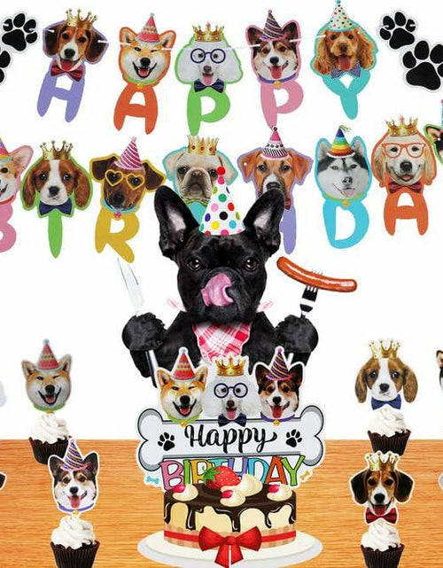 Load image into Gallery viewer, Generic Veewon Dog Faces Claws Party Banner Colorful Paper Medium
