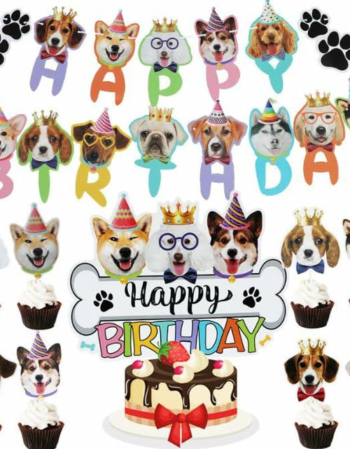 Load image into Gallery viewer, Generic Veewon Dog Faces Claws Party Banner Colorful Paper Medium
