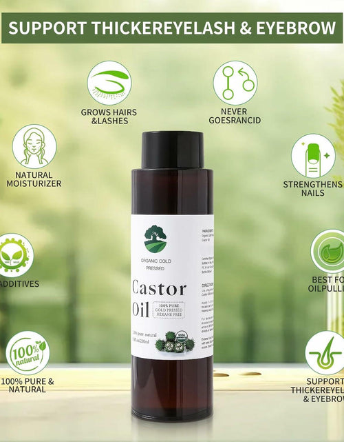 Load image into Gallery viewer, Fuuerds Organic Castor Oil Cold Pressed Unrefined Hair Skin Lashes 8.8oz
