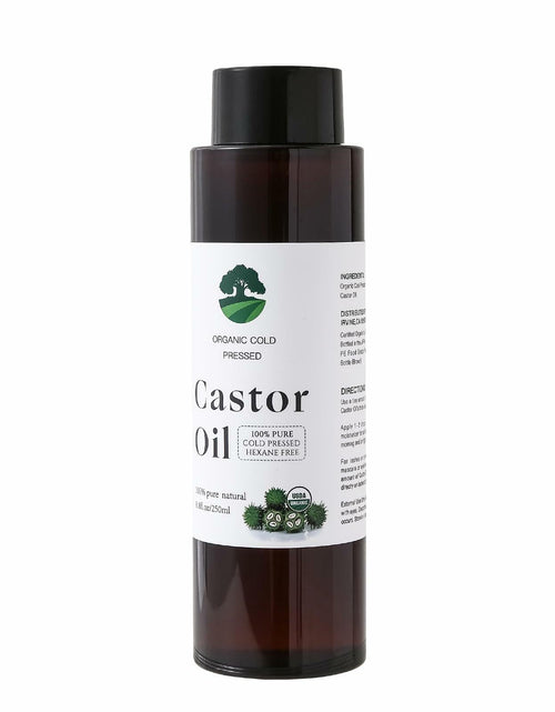 Load image into Gallery viewer, Fuuerds Organic Castor Oil Cold Pressed Unrefined Hair Skin Lashes 8.8oz

