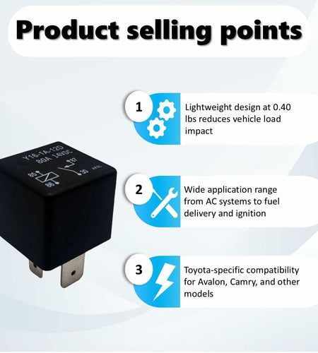 Alikkash Mini ISO Automotive Relay 90987-02025 12V 80A 4 PIN