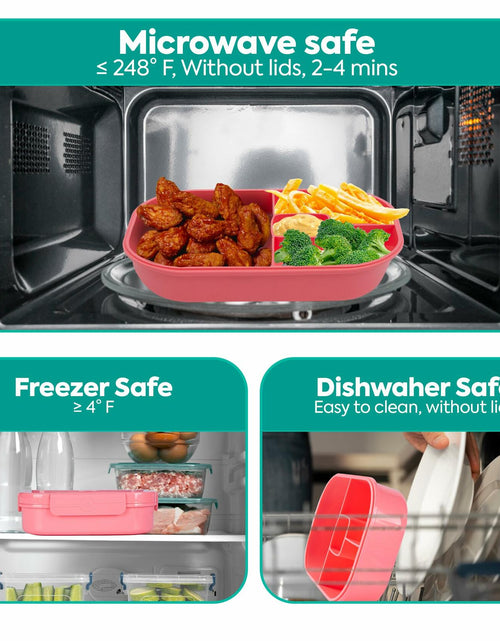 Load image into Gallery viewer, Generic DifaBella Kids Lunch Box Bento 4 Compartments BPA-Free Pink 1300ml

