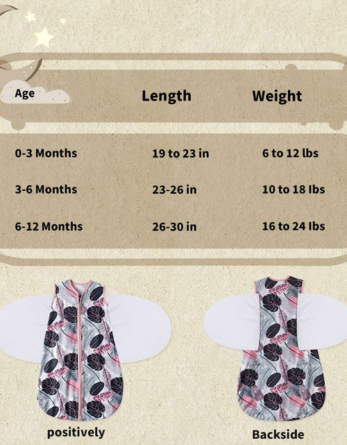 Load image into Gallery viewer, GUNTAIL Baby Sleep Sack Swaddle 3Way Adjustable Rayon Cotton Banana&amp;Flower 6-12M
