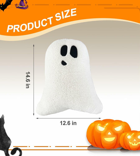 WSARZAHE Halloween Ghost Decorative Pillow Luminous Flannel Standard Size