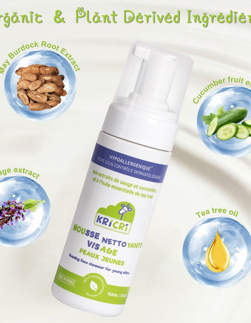 Load image into Gallery viewer, Kricri Teen Skin Face Wash Peach Scent Hydrating 5 Fl Oz Made in France
