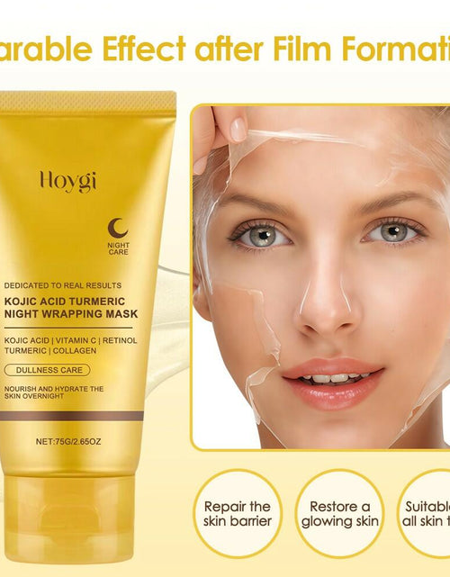 Load image into Gallery viewer, BestBy03/25 HOYGI Kojic Acid Turmeric Collagen Night Wrapping Mask 75ml

