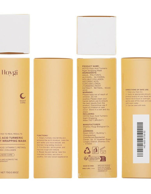 Load image into Gallery viewer, BestBy03/25 HOYGI Kojic Acid Turmeric Collagen Night Wrapping Mask 75ml
