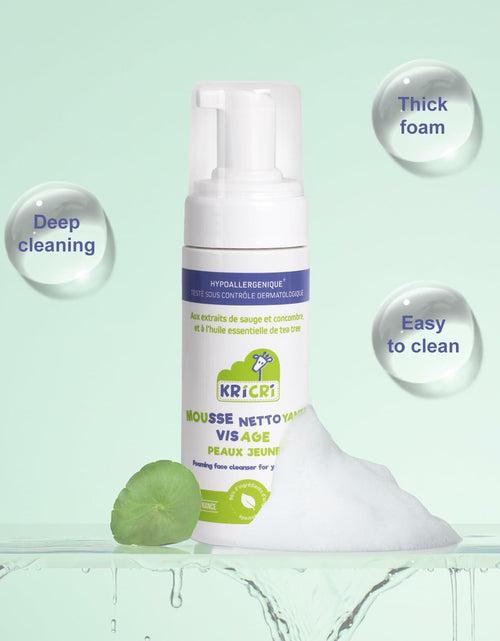 Load image into Gallery viewer, Kricri Teen Skin Face Wash Peach Scent Hydrating 5 Fl Oz Made in France
