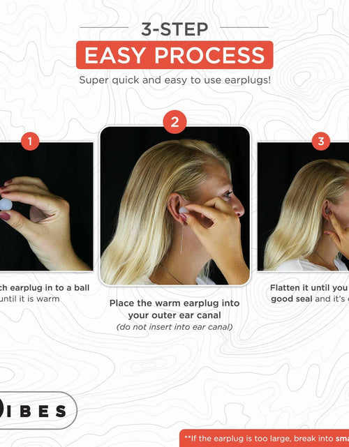 Load image into Gallery viewer, Vibes Silicone Ear Plugs Waterproof Moldable Gel Noise Blocking 6 Pairs

