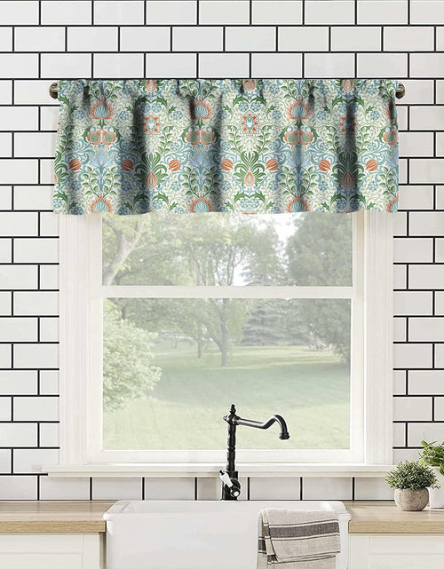 Load image into Gallery viewer, Focusbrite William Morris Floral Insulated Curtain Valance 54x18in 1 Panel
