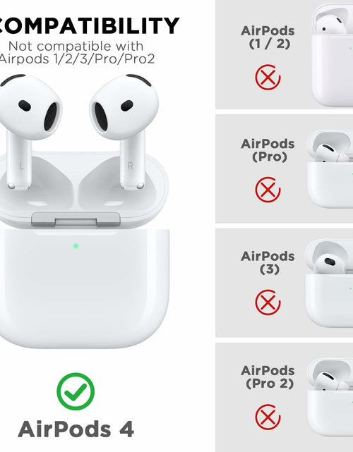 Load image into Gallery viewer, OFELUMTIZE AirPods 4th Gen Case Cover Dark Grey Silicone Game Console
