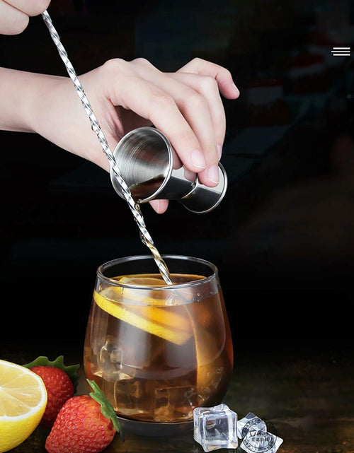 Load image into Gallery viewer, YIKANGHENG Silver Stainless Steel Cocktail Double Jigger 45ML 30ML
