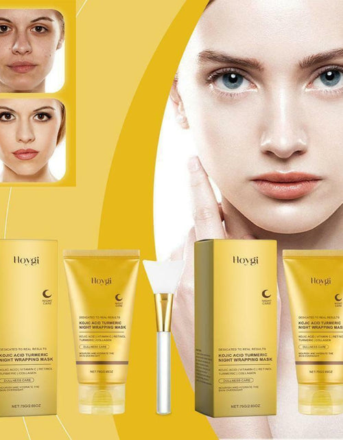 Load image into Gallery viewer, BestBy03/25 HOYGI Kojic Acid Turmeric Collagen Night Wrapping Mask 75ml
