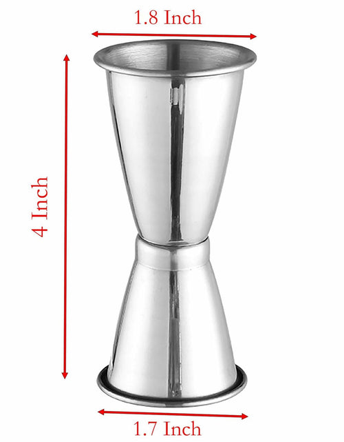 Load image into Gallery viewer, YIKANGHENG Silver Stainless Steel Cocktail Double Jigger 45ML 30ML
