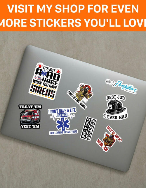 Load image into Gallery viewer, MAILAINK Sparky Electrician Hard Hat Vinyl Decals 3in 3pcs Multi
