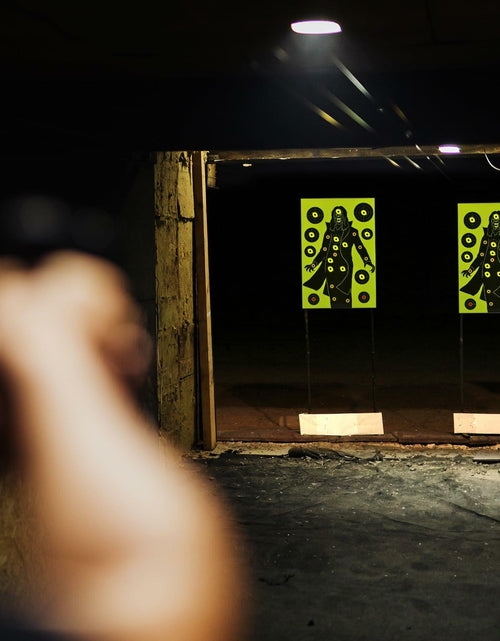 Load image into Gallery viewer, WEIMIKE Shooting Targets 12x18in Splatter Silhouette Paper Black Yellow Red
