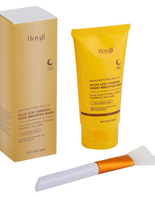 Load image into Gallery viewer, BestBy03/25 HOYGI Kojic Acid Turmeric Collagen Night Wrapping Mask 75ml
