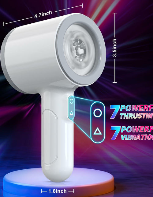 Load image into Gallery viewer, Foreglad Automatic Male Masturbator 7 Modes Dual Open-Ended White
