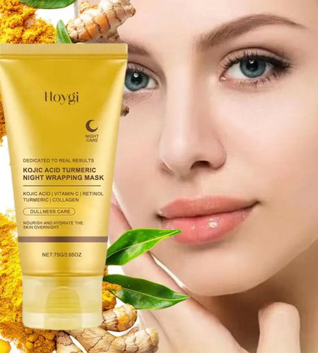 BestBy03/25 HOYGI Kojic Acid Turmeric Collagen Night Wrapping Mask 75ml