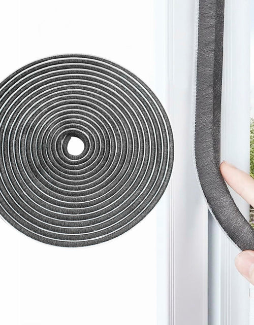 Load image into Gallery viewer, Noabaco 33 Ft Brush Weather Stripping Door Window Seal Strip Grey 11/32x9/16
