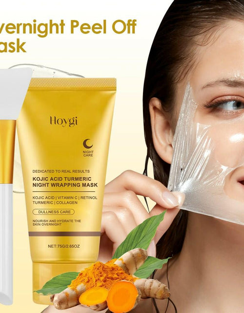 Load image into Gallery viewer, BestBy03/25 HOYGI Kojic Acid Turmeric Collagen Night Wrapping Mask 75ml
