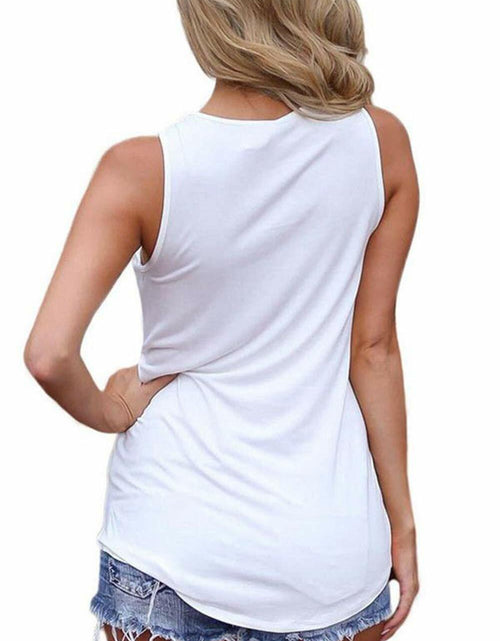 Load image into Gallery viewer, [Like New] Sarin Mathews Womens Tank Top Sleeveless Criss Cross White Size M
